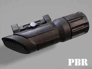 flash light - attachment - pbr - 4k textures - unity - unreal Modelo 3D