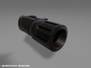 flash light - attachment - pbr - 4k textures - unity - unreal 3D Модель