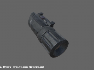 flash light - attachment - pbr - 4k textures - unity - unreal 3D Модель