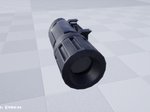 flash light - attachment - pbr - 4k textures - unity - unreal 3D Модель