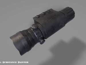 laser sight - attachment - pbr - 4k textures 3D Модель