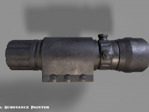 laser sight - attachment - pbr - 4k textures 3D Модель