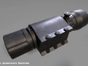 laser sight - attachment - pbr - 4k textures 3D Model
