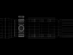 laser sight - attachment - pbr - 4k textures 3D Модель