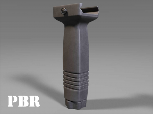 vertical grip - foregrip - attachment - pbr - 4k textures - unity - unreal Modèle 3D