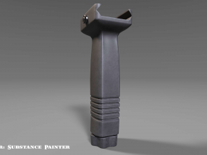 vertical grip - foregrip - attachment - pbr - 4k textures - unity - unreal 3D Model