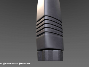 vertical grip - foregrip - attachment - pbr - 4k textures - unity - unreal 3D Model
