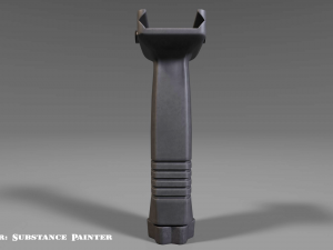 vertical grip - foregrip - attachment - pbr - 4k textures - unity - unreal 3D Model