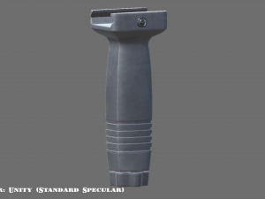 vertical grip - foregrip - attachment - pbr - 4k textures - unity - unreal 3D Model