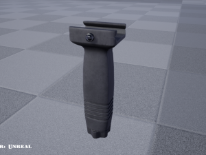 vertical grip - foregrip - attachment - pbr - 4k textures - unity - unreal 3D Model