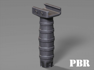 vertical grip - foregrip - attachment - pbr - 4k textures - unity - unreal Modèle 3D