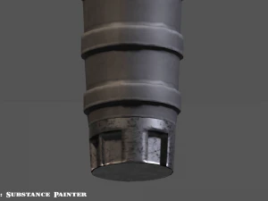 vertical grip - foregrip - attachment - pbr - 4k textures - unity - unreal 3D Model