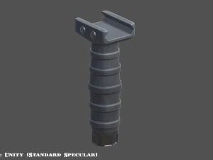 vertical grip - foregrip - attachment - pbr - 4k textures - unity - unreal 3D Model