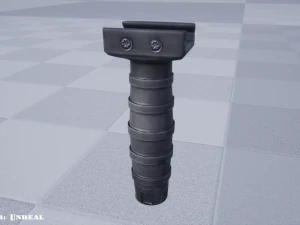 vertical grip - foregrip - attachment - pbr - 4k textures - unity - unreal 3D Model