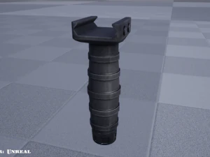 vertical grip - foregrip - attachment - pbr - 4k textures - unity - unreal 3D Model