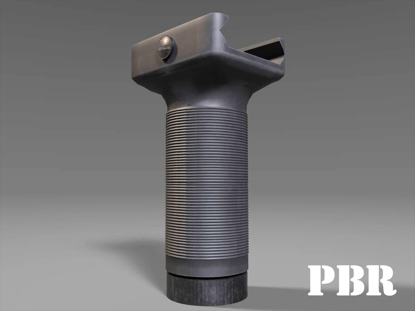 vertical grip - foregrip - attachment - pbr - 4k textures - unity - unreal 3D Model .c4d .max .obj .3ds .fbx .stl .blend