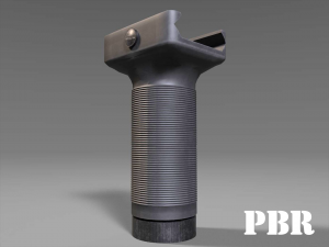 vertical grip - foregrip - attachment - pbr - 4k textures - unity - unreal Modelo 3D