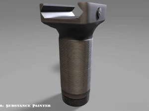 vertical grip - foregrip - attachment - pbr - 4k textures - unity - unreal 3D Model