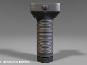 vertical grip - foregrip - attachment - pbr - 4k textures - unity - unreal 3D मॉडल