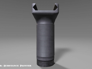 vertical grip - foregrip - attachment - pbr - 4k textures - unity - unreal 3D मॉडल