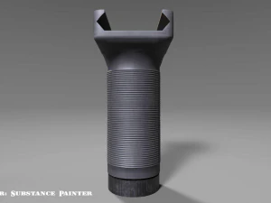 vertical grip - foregrip - attachment - pbr - 4k textures - unity - unreal 3D Model