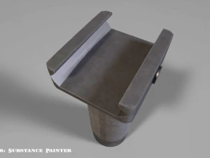 vertical grip - foregrip - attachment - pbr - 4k textures - unity - unreal 3D Model