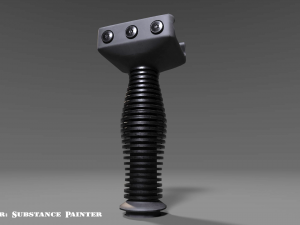 vertical grip - foregrip - attachment - pbr - 4k textures - unity - unreal 3D Model