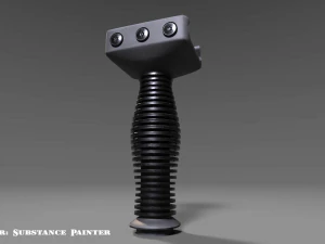 vertical grip - foregrip - attachment - pbr - 4k textures - unity - unreal 3D Model