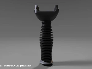 vertical grip - foregrip - attachment - pbr - 4k textures - unity - unreal 3D Model