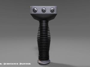 vertical grip - foregrip - attachment - pbr - 4k textures - unity - unreal 3D Model