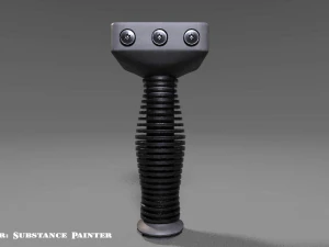 vertical grip - foregrip - attachment - pbr - 4k textures - unity - unreal 3D Model