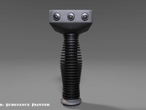 vertical grip - foregrip - attachment - pbr - 4k textures - unity - unreal 3D Model