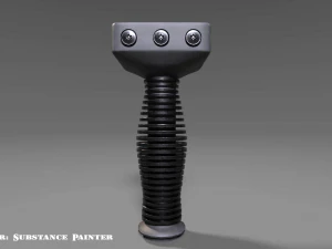 vertical grip - foregrip - attachment - pbr - 4k textures - unity - unreal 3D Model