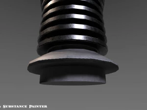 vertical grip - foregrip - attachment - pbr - 4k textures - unity - unreal 3D Model
