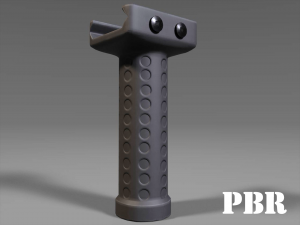 vertical grip - foregrip - attachment - pbr - 4k textures - unity - unreal 3D Model
