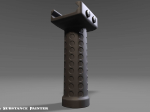 vertical grip - foregrip - attachment - pbr - 4k textures - unity - unreal 3D 模型