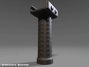 vertical grip - foregrip - attachment - pbr - 4k textures - unity - unreal 3D Model
