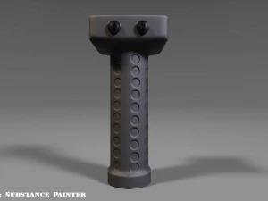 vertical grip - foregrip - attachment - pbr - 4k textures - unity - unreal 3D Model