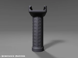 vertical grip - foregrip - attachment - pbr - 4k textures - unity - unreal 3D Model