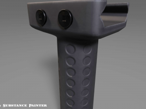 vertical grip - foregrip - attachment - pbr - 4k textures - unity - unreal 3D 模型