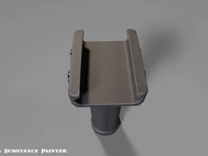 vertical grip - foregrip - attachment - pbr - 4k textures - unity - unreal 3D Model