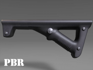 angled grip - foregrip - attachment - pbr - 4k textures - unity - unreal Modèle 3D