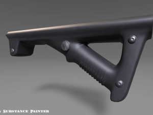 angled grip - foregrip - attachment - pbr - 4k textures - unity - unreal 3D मॉडल