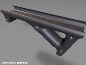 angled grip - foregrip - attachment - pbr - 4k textures - unity - unreal 3D मॉडल