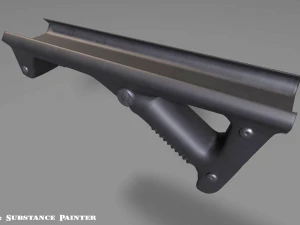 angled grip - foregrip - attachment - pbr - 4k textures - unity - unreal 3D Model