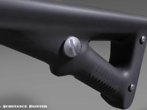 angled grip - foregrip - attachment - pbr - 4k textures - unity - unreal 3D मॉडल