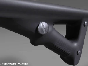 angled grip - foregrip - attachment - pbr - 4k textures - unity - unreal 3D Model
