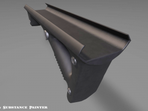 angled grip - foregrip - attachment - pbr - 4k textures - unity - unreal 3D मॉडल