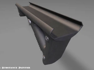 angled grip - foregrip - attachment - pbr - 4k textures - unity - unreal 3D Model
