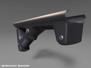angled grip - foregrip - attachment - pbr - 4k textures - unity - unreal 3D मॉडल